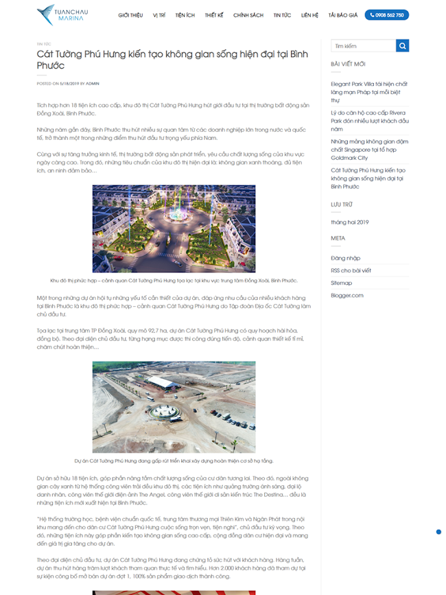 Landing Page BĐS Dự án Căn hộ Tuần Châu Marina